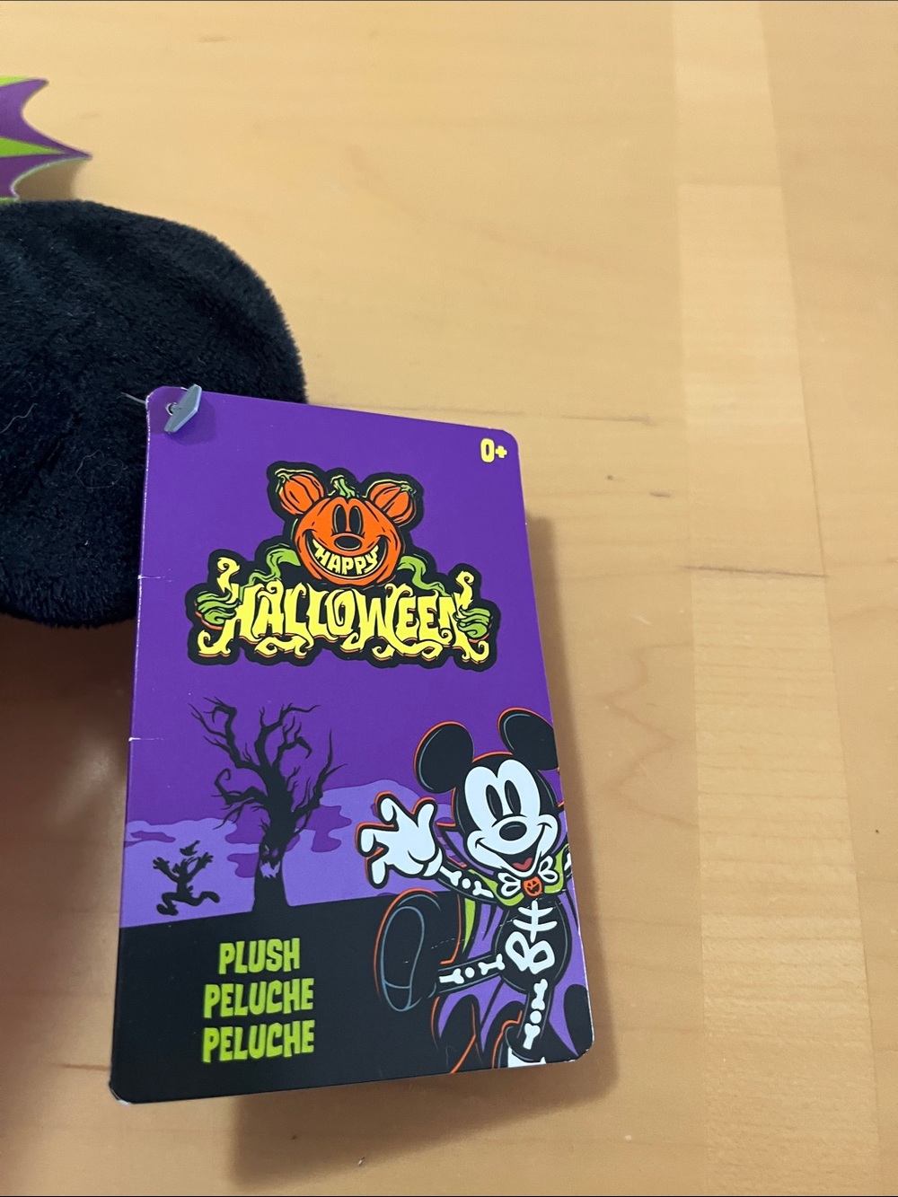 Disney Minnie Mouse Halloween Bat Plush - Purple & Green - Picture 4 of 4